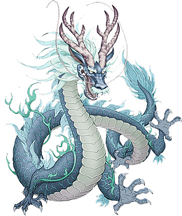 中国龙 国潮 中国风 水龙王