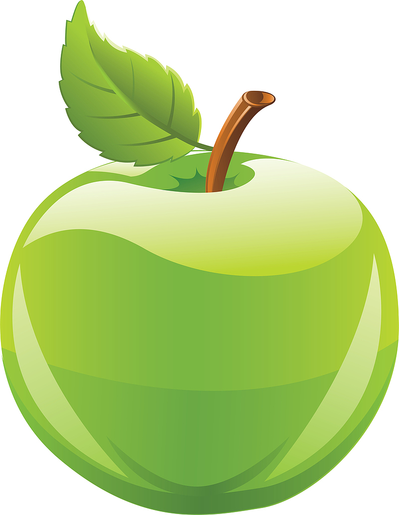 青苹果 卡通苹果 水果