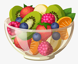 水果沙拉 卡通水果