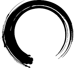 毛笔刷 园 一笔画 点缀