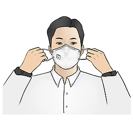 戴上口罩预防病毒