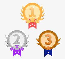 铜牌pngpng扁平化排名pngpng金银铜奖牌pngpng金色简约卡通奖杯奖牌年