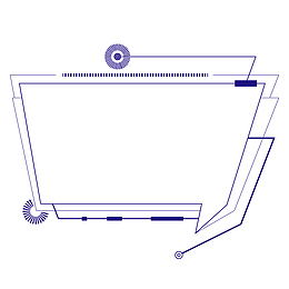 深蓝色点线科技对话框