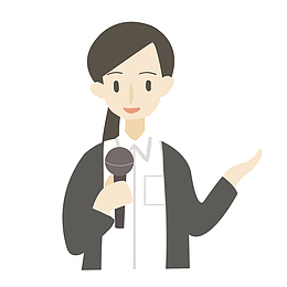 记者采访演讲