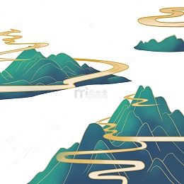 国朝山水画 手绘山水