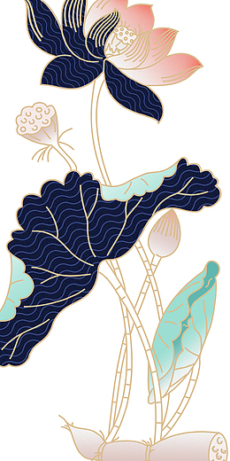 蜻蜓png泼墨png墨迹png中国龙 国潮png中国风水墨 莲叶png中国风绘画