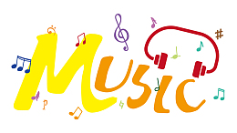 MUSIC音乐音符暖色动感设计矢量免抠