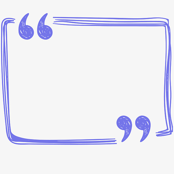 蓝色可爱涂鸦对话气泡