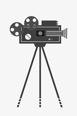 彩色电影胶片插画