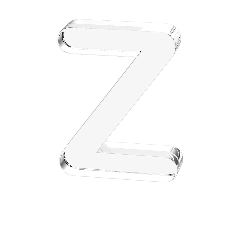 立体水晶透明字母z