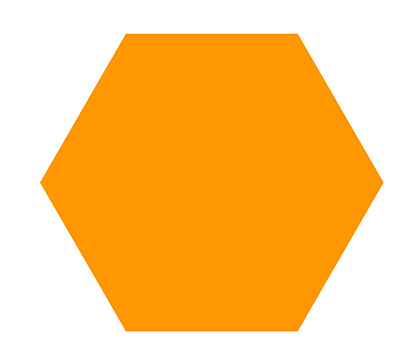 黄色六边形元素