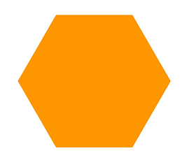 黄色六边形元素