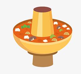 卡通铜锅涮火锅