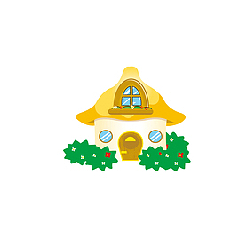 卡通房子素材