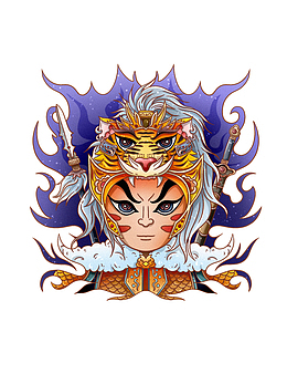 生肖虎 虎年元旦 虎贺新春 虎头