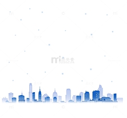 城市建筑半透明背景素材