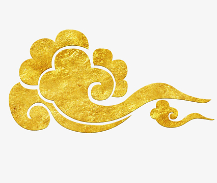 金箔材质祥云图