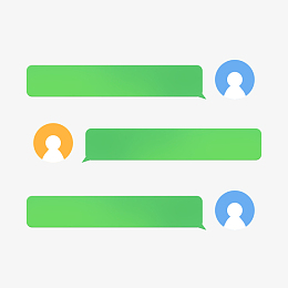 聊天对话气泡坎