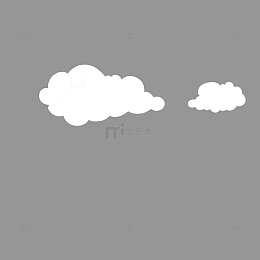 白色的云朵免抠图