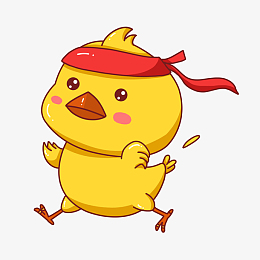 奔跑的小鸡动物设计