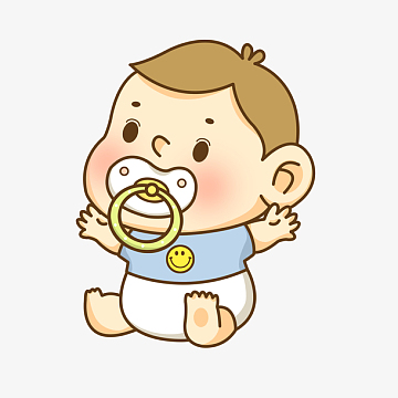 可爱男婴儿宝宝笑脸插画仑