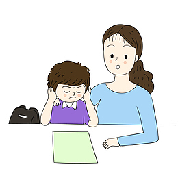 消极情绪的学生被老师批评镀