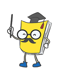 书卷拟人博士PNG