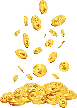漂浮金币coin