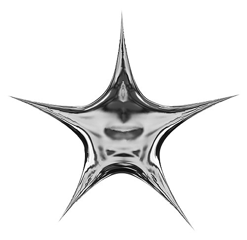 蒸汽波 酸性 星星 银色 金属 拉丝