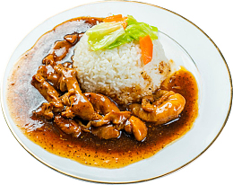 鸡丝盖饭，盖浇饭，鸡丝饭，鸡块饭