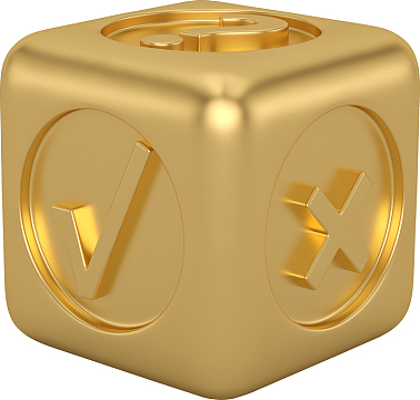 C4D  骰子 筛子 对错 金属 金色