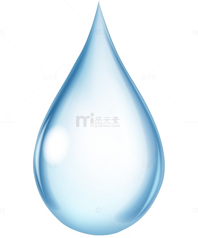 水滴透明的水