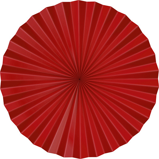 红色的折扇子