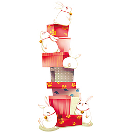 中秋节月兔礼盒