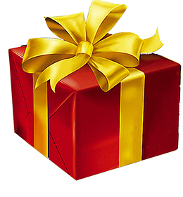 金色立体礼物盒子