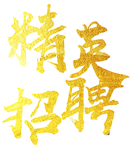 精英招聘 艺术字