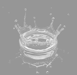 水花皇冠-透明免抠图