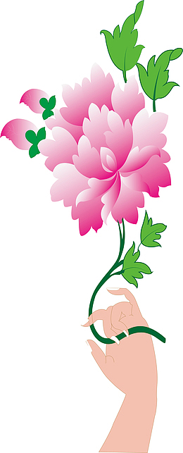 藏式花的手绘