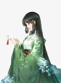 绿衣古装美女