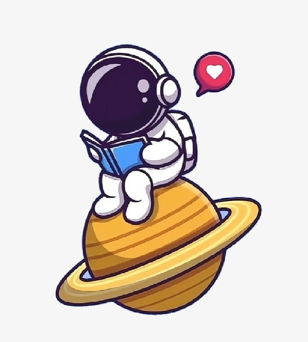 坐在星球上的宇航员素材免费下载_觅元素