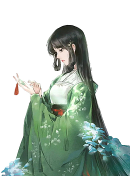 绿衣古装美女