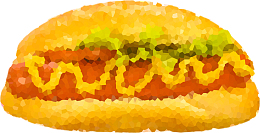 晶格化可爱汉堡