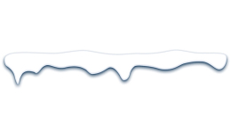 手绘积雪卡通冰凌