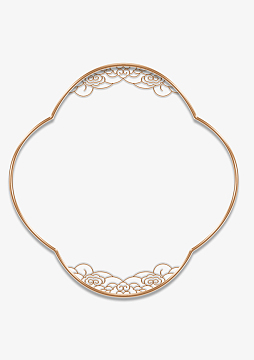 中国风花型标题框