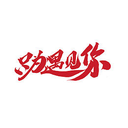 只为遇见你文字元素