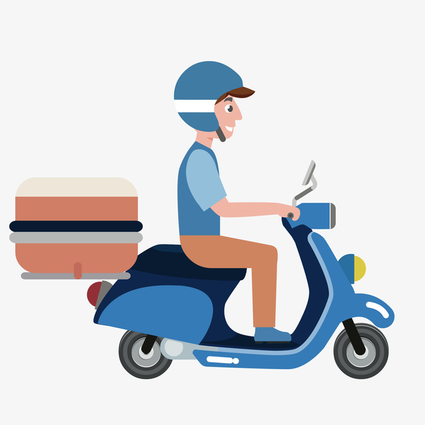 外卖骑手小哥素材免费下载_觅元素