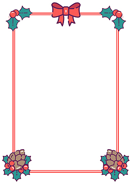 圣诞边框，圣诞节，圣诞氛围