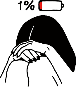 沮丧小女生T恤图