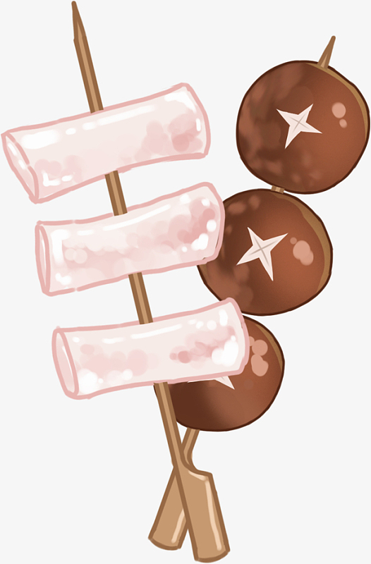 关东煮卡通扁平化