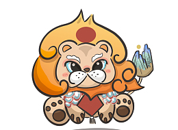 春节福气狮子IP造型元素